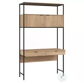 Windsor Natural And Matte Black Wall Desk