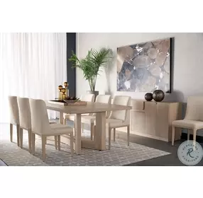 Arezza Light Brown 90" Dining Room Set