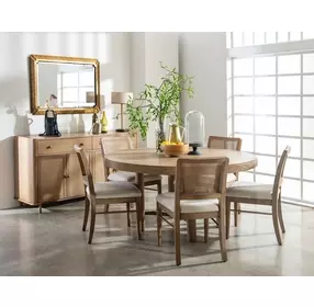 Arini Sand Wash Round Dining Room Set