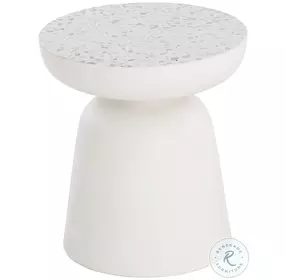 Orleane Terrazzo And White End Table