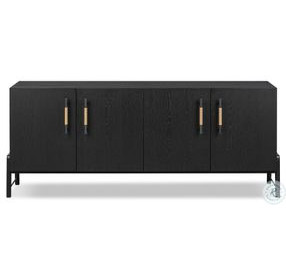 Rosedale Ebony Oak Veneer 4 Door Sideboard