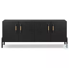 Rosedale Ebony Oak Veneer 4 Door Sideboard