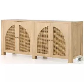 Tilda Natural Mango And Circle Cane Sideboard