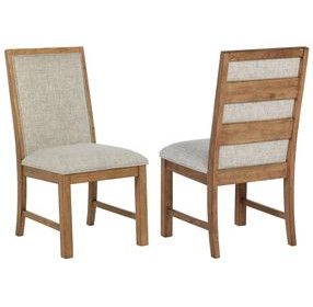 Bruner Oatmeal Upholstered Side Chair Set Of 2