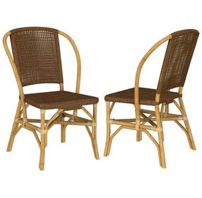 Lexley Brown Side Chair Set of 2