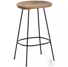 Indra Brown And Black Counter Height Stool