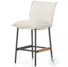 Vega Faye Sand Performance Fabric Outdoor Counter Height Stool