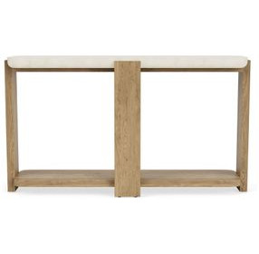 Sanibel Pale Oak and White Rectangular Sofa Table