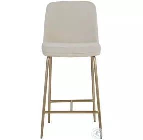Zeke Bergen Ivory Counter Height Stool