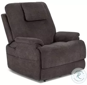 Zecliner Model 2+ Umber Performance Fabric Lift Power Recliner with Power Headrest Lumbar Heat And Massage