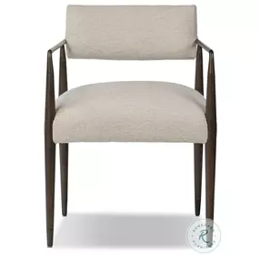 Waldon Charter Oatmeal Performance Fabric Dining Chair