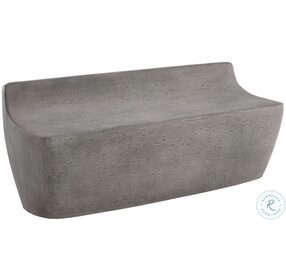 Ledger Ash Gray Outdoor Bench