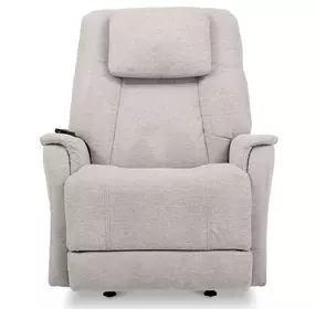 Zecliner Model 3+ Ceramic Gray Performance Fabric Zero Gravity Power Lift Sleep Recliner with USB Charging and LED