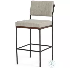 Benton Savile Flannel Performance Fabric Bar Stool