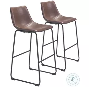 Smart Vintage Espresso Bar Chair Set Of 2