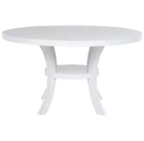 Judd Pearl White 54" Round Dining Table