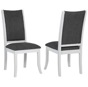 Judd Dark Gray Upholstered Side Chair Set Of 2