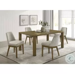 Castlewood Brown Oak 71" Rectangular Dining Room Set