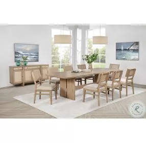 Kailani Beige Oak Extendable Dining Room Set