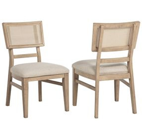 Kailani Beige Oak Side Chair Set Of 2
