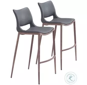 Ace Dark Gray Bar Chair Set Of 2