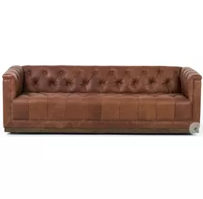 Maxx Heirloom Sienna Leather 86" Sofa