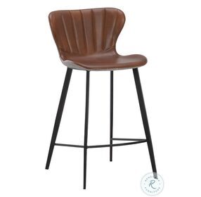 Arabella Bravo Cognac Counter Height Stool
