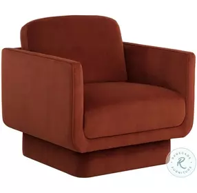 Everton Meg Rust Lounge Chair