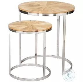 Bari Natural Nesting Table Set