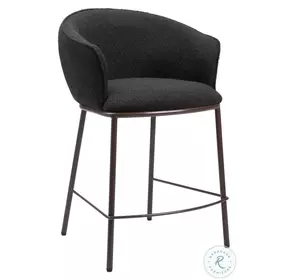 Essen Black And Bronze Counter Height Stool