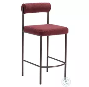 Livorno Red Counter Height Stool Set of 2