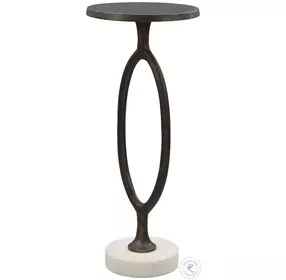 Bonita Bronze and White Accent Table