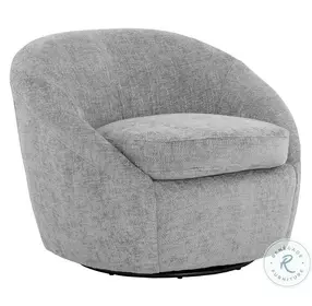 Bliss Husky Gray Swivel Lounge Chair
