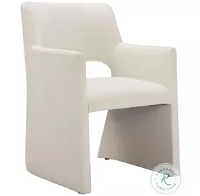 Minet Linen White Dining Chair