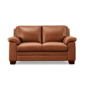 Ironvale Nutmeg Leather 62" Loveseat