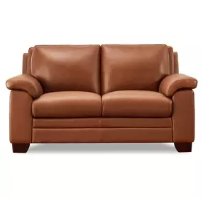Ironvale Nutmeg Leather 62" Loveseat