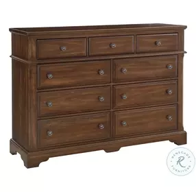 Heritage Amish Cherry 9 Drawer Dresser