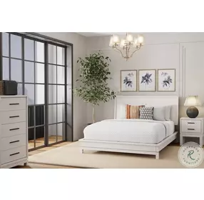 Nova Chalk White Platform Bedroom Set