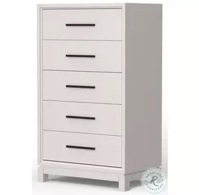 Nova Chalk White 5 Drawer Chest