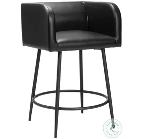 Horbat Black Counter Height Stool Set Of 2