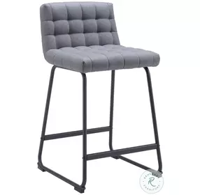 Pago Gray Performance Fabric Counter Height Stool Set Of 2