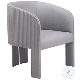 Hull Slate Gray Performance Fabric Accent Chair