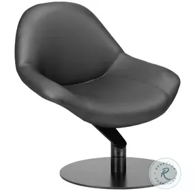 Poole Black Accent Chair