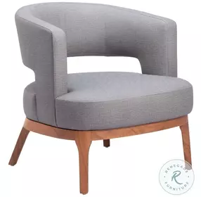 Penryn Slate Gray Performance Fabric Accent Chair