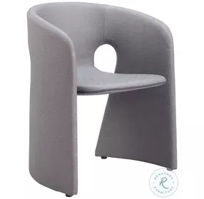 Rosyth Slate Gray Performance Fabric Dining Chair