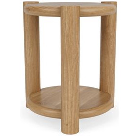 Taos Toasted Hemlock Round Chairside Table