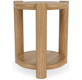Taos Toasted Hemlock Round Chairside Table