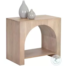 Salma Light Wash End Table