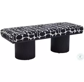 Botoia Black And White Bench