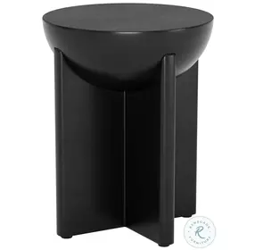 Tume Black Side Table